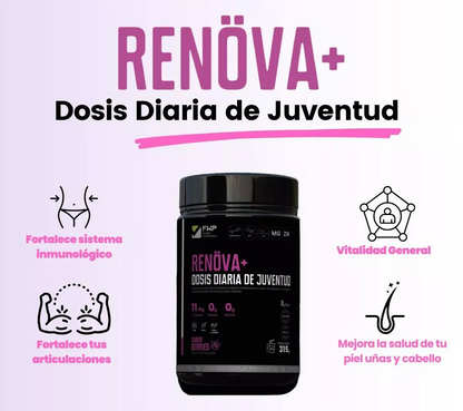 COLÁGENO RENOVA+ "dosis diaria de juventud" 100%recomendado.
